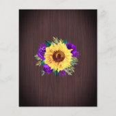 ひまわり素朴パープルライツバジェット結婚ズ (裏面)