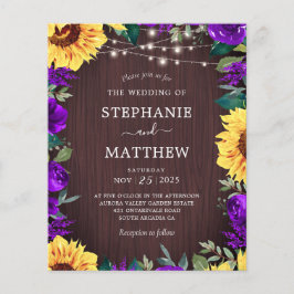 ひまわり素朴パープルライツバジェット結婚ズ