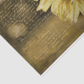 ひまわり素朴ビー金ゴールド手書きデコパージュ 薄葉紙 (詳細)