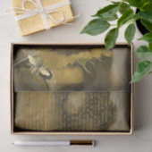 ひまわり素朴ビー金ゴールド手書きデコパージュ 薄葉紙 (ギフト)