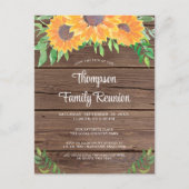 ひまわり素朴ファミリー懇親会 インビテーションポストカード (正面)