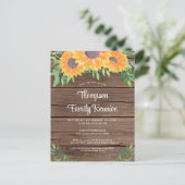 ひまわり素朴ファミリー懇親会 インビテーションポストカード (スタンド正面)