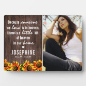 ひまわり素朴ファミリー記念 |写真保存 フォトプラーク (正面)