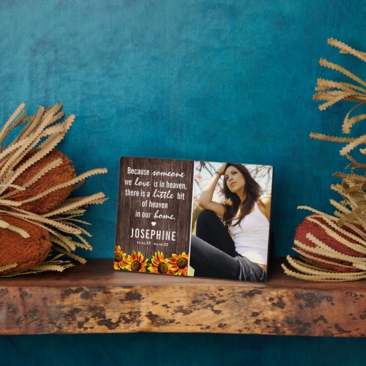 ひまわり素朴ファミリー記念 |写真保存 フォトプラーク (側面)