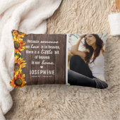 ひまわり素朴ファミリー記念 |写真保存 ランバークッション (ブランケット)