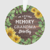 ひまわり素朴フェスティバル写真 |愛するメモリ内 オーナメント (正面)