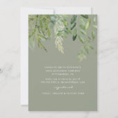 ひまわり素朴フォトセージブライダルシャワー 招待状 (裏面)