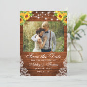 ひまわり素朴フローラウッドストリングライト写真 セーブザデート (スタンド正面)