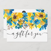 ひまわり素朴フローラギフト券 (正面/裏面)