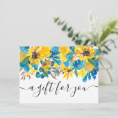 ひまわり素朴フローラギフト券 (スタンド正面)