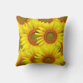 ひまわり素朴フローラサマーイエローウェディング クッション (裏面)