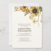 ひまわり素朴フローラファーストコミュニオン招待状 招待状 (正面)