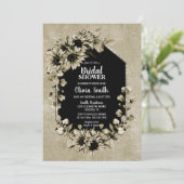 ひまわり素朴フローラブライダルシャワー 招待状 (スタンド正面)