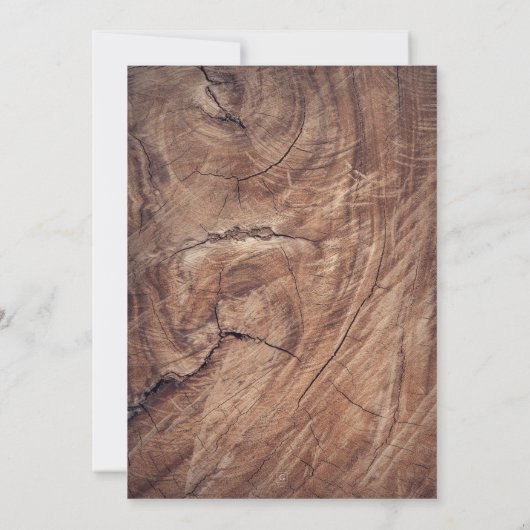 ひまわり素朴フローラメイスンジャカントリー結婚式 招待状 (裏面)