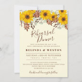 ひまわり素朴フローラリハーサルディナー 招待状 (正面)
