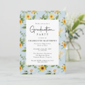 ひまわり素朴フローラ写真卒業パーティー 招待状 (スタンド正面)