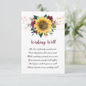 ひまわり素朴フローラ灯 エンクロージャーカード (スタンド正面)