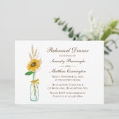 ひまわり素朴フローラ結婚のリハーサル 招待状 (スタンド正面)