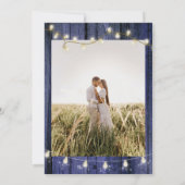 ひまわり素朴フローラ結婚式招待状 招待状 (裏面)