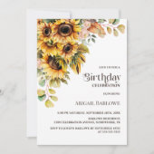 ひまわり素朴フローラ誕生会 招待状 (正面)