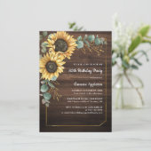 ひまわり素朴フローラ80th誕生日パーティー 招待状 (スタンド正面)