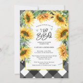 ひまわり素朴フローラI do BBQブライダルシャワー 招待状 (正面)