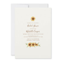 ひまわり素朴ブライダルシャワー