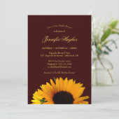 ひまわり素朴ブライダルシャワー 招待状 (スタンド正面)