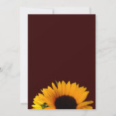 ひまわり素朴ブライダルシャワー 招待状 (裏面)