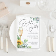 ひまわり素朴ブランチとバブリーブライダルシャワー