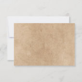 ひまわり素朴ブルーイエローウェディングRSVPカード 出欠カード (裏面)