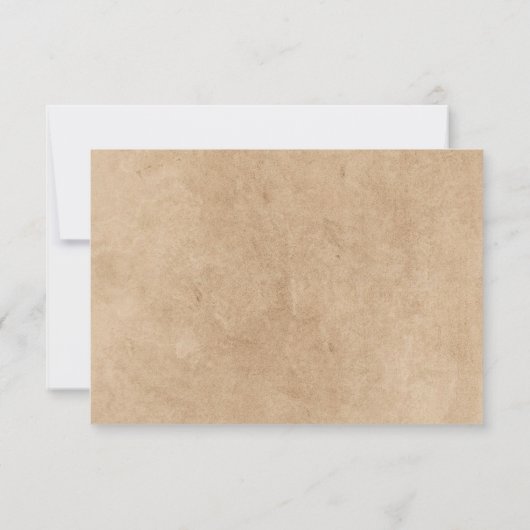 ひまわり素朴ブルーイエローウェディングRSVPカード 出欠カード (裏面)