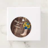 ひまわり素朴ブルーバラブーツありがとう フェイバータグ (インサイチュ)