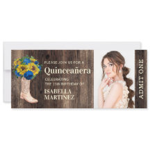 ひまわり素朴ブルーバラブーツキンセニェラチケット