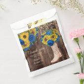 ひまわり素朴ブルーバラブーツSweet 16 フェイバーバッグ (封をした状態)