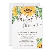 ひまわり素朴ブーケブライダルシャワー