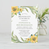 ひまわり素朴ブーケ花嫁昼食会 招待状 (スタンド正面)