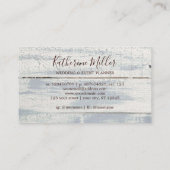 ひまわり素朴ブーケ・メイソン・ジャー・ビジネス・カード 名刺 (裏面)