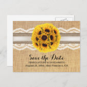 ひまわり素朴ボールレース&ラップ日付を保存 案内ポストカード (正面/裏面)