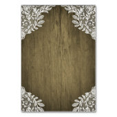 ひまわり素朴メイソンの結婚差し込みカード テーブルナンバー (裏面)