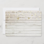 ひまわり素朴メイソンジャース&ライトブライダルシャワー 招待状 (裏面)