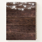 ひまわり素朴メイソンジャールウッドレシピクックブック ノートブック (裏面)