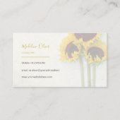 ひまわり素朴モダンスタイリッシュ 名刺 (裏面)