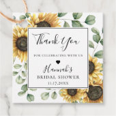 ひまわり素朴ユーカリありがとう フェイバータグ (正面)