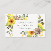 ひまわり素朴ユーカリフローラ座席表 名刺 (裏面)