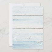 ひまわり素朴ユーカリプトゥスウッドブライダルシャワー 招待状 (裏面)