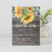 ひまわり素朴ユーカリ水彩 セーブザデート (スタンド正面)