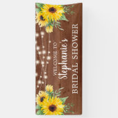ひまわり素朴ライツウッドブライダルシャワー 横断幕 (縦)