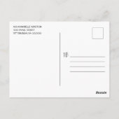 ひまわり素朴ライトブライダルティー招待状 ポストカード (裏面)