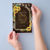 ひまわり素朴ライトLace Arch's 結婚. チラシ (ハンドル)